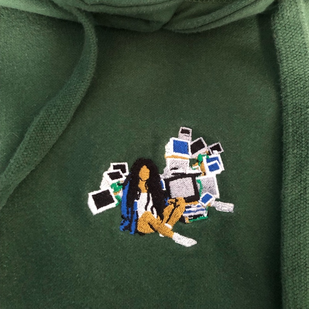 green SZA CTRL hoodie